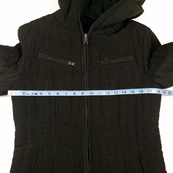 Esprit Womens Coat SZ Small Black Quilted Puffer - Picture 3 of 7